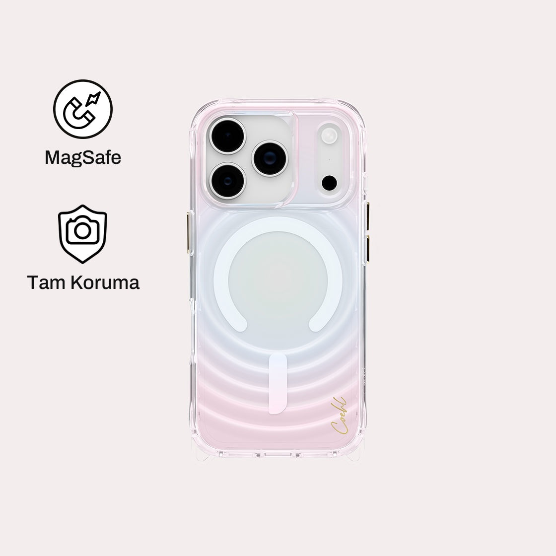 iPhone 17 Pro ile Uyumlu Coehl MagSafe Destekli Vela Telefon Kılıfı | bastcase