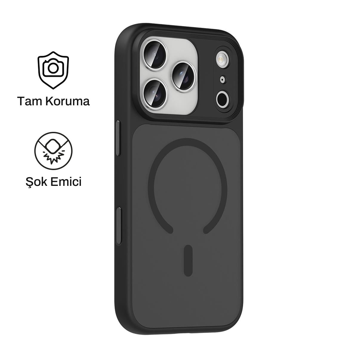 iPhone 17 Pro ile Uyumlu Mat Bold Telefon Kılıfı | bastcase