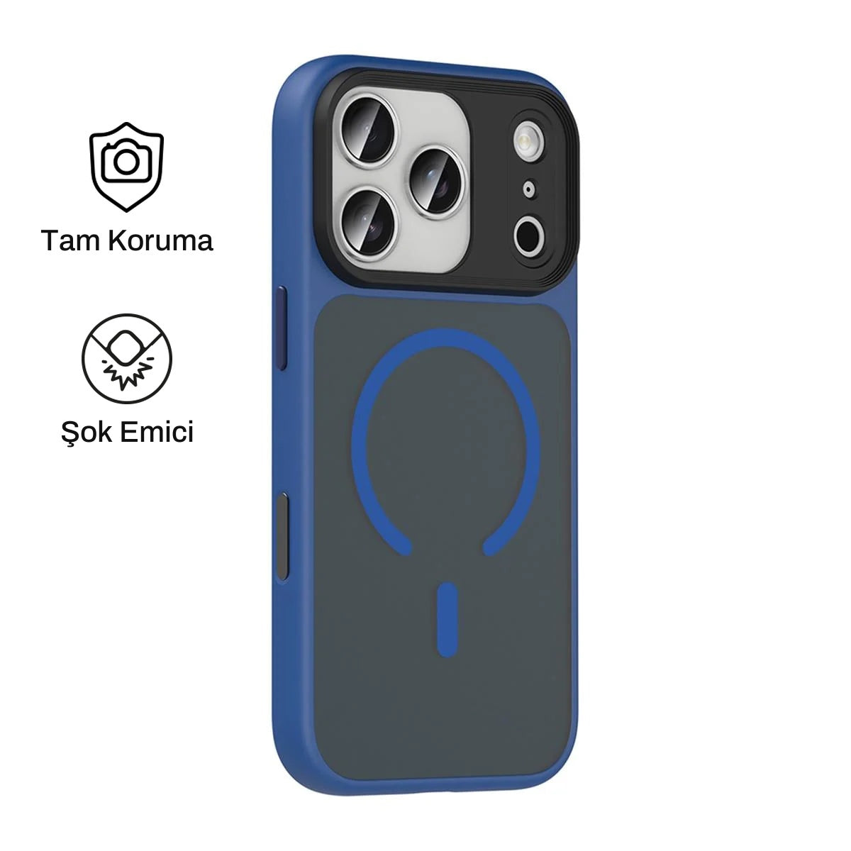 iPhone 17 Pro ile Uyumlu Mat Bold Telefon Kılıfı | bastcase