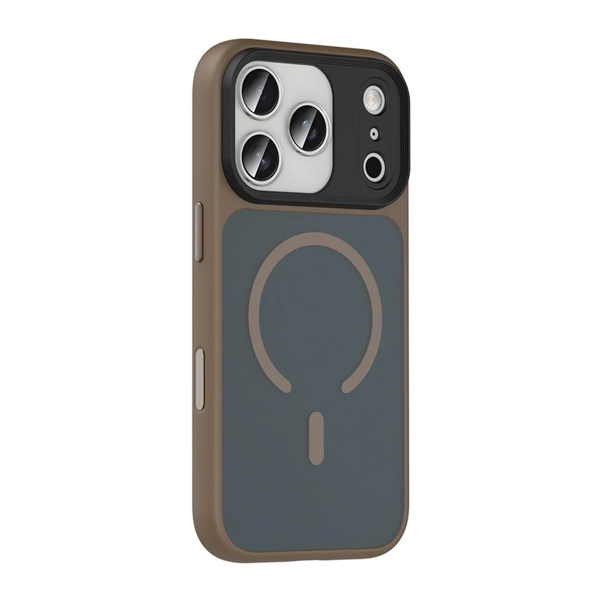 iPhone 17 Pro Mat Bold Telefon Kılıfı - Çöl Titanyum | bastcase - Ön Yüzey Görünümü