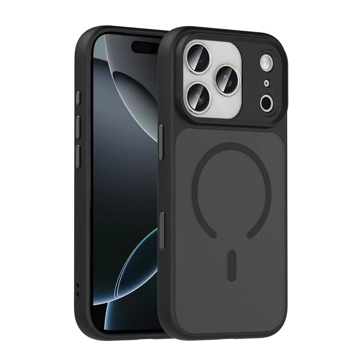 iPhone 17 Pro Mat Bold Telefon Kılıfı - Siyah | bastcase - Yan Profil İnceliği