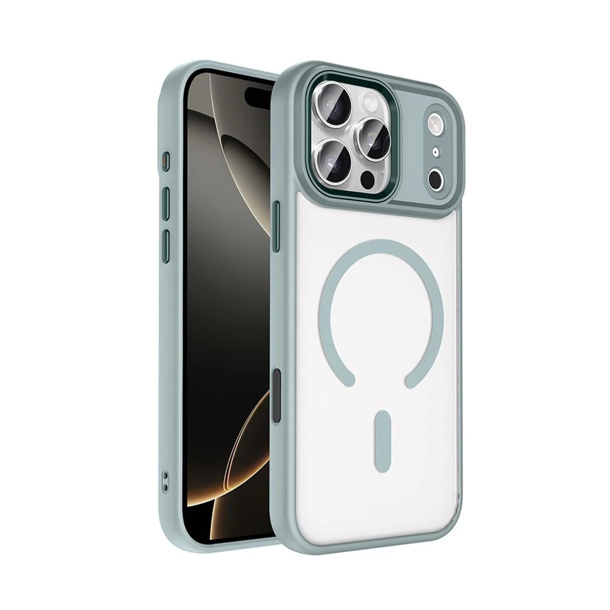 iPhone 17 Pro Max Bold Telefon Kılıfı - Buz Yeşil | bastcase - Yan Profil İnceliği