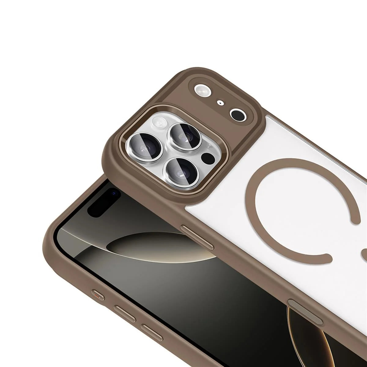 iPhone 17 Pro Max Bold Telefon Kılıfı - Çöl Titanyum | bastcase - Arka Yüzey Detayı