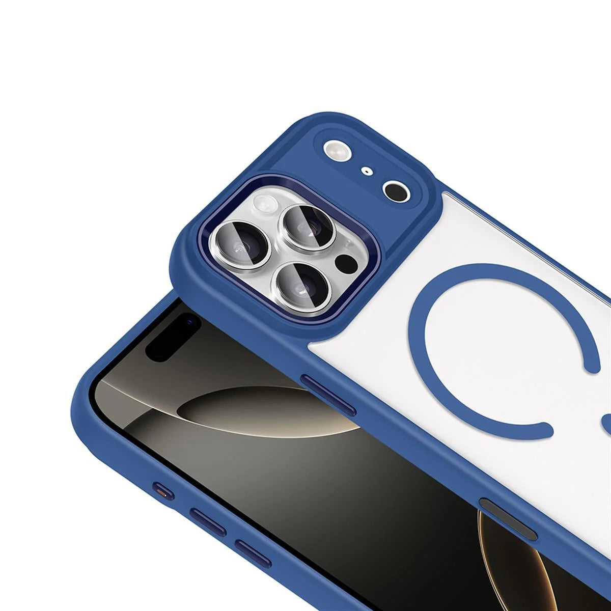 iPhone 17 Pro Max Bold Telefon Kılıfı - Mavi | bastcase - Arka Yüzey Detayı