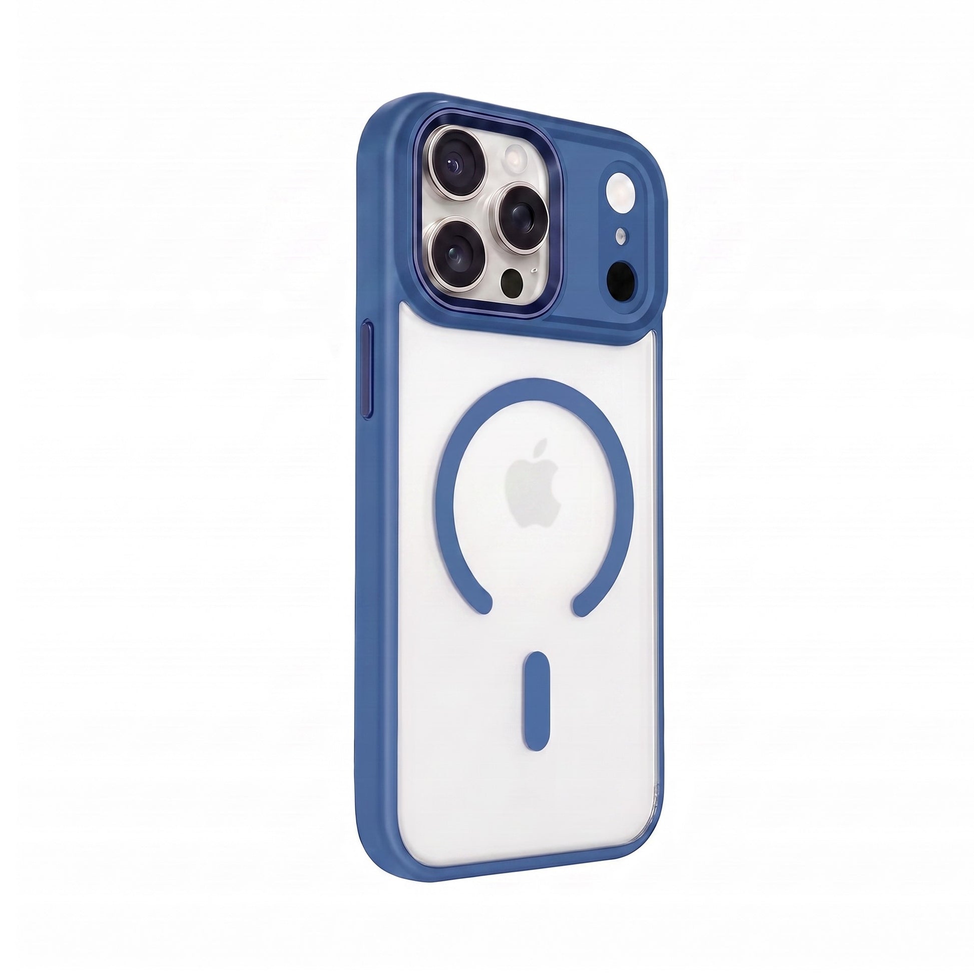 iPhone 17 Pro Max ile Uyumlu Bold Telefon Kılıfı - Mavi | bastcase - Sağ Çapraz Görünüm