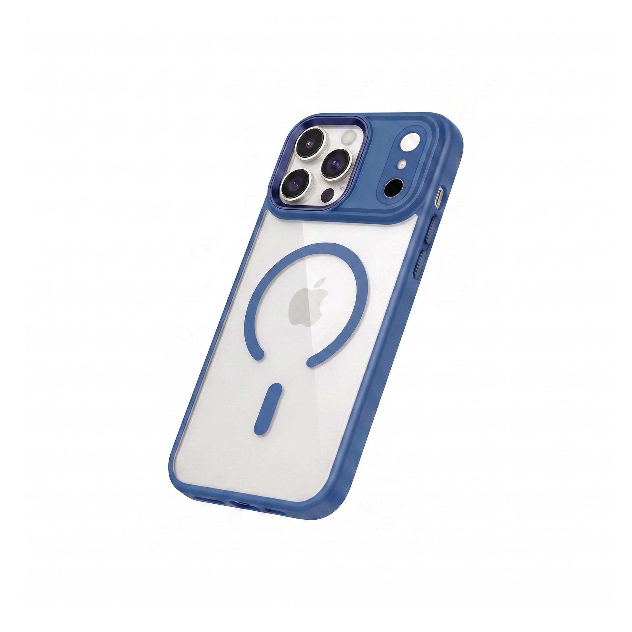 iPhone 17 Pro Max ile Uyumlu Bold Telefon Kılıfı - Mavi | bastcase - Sol Çapraz Görünüm