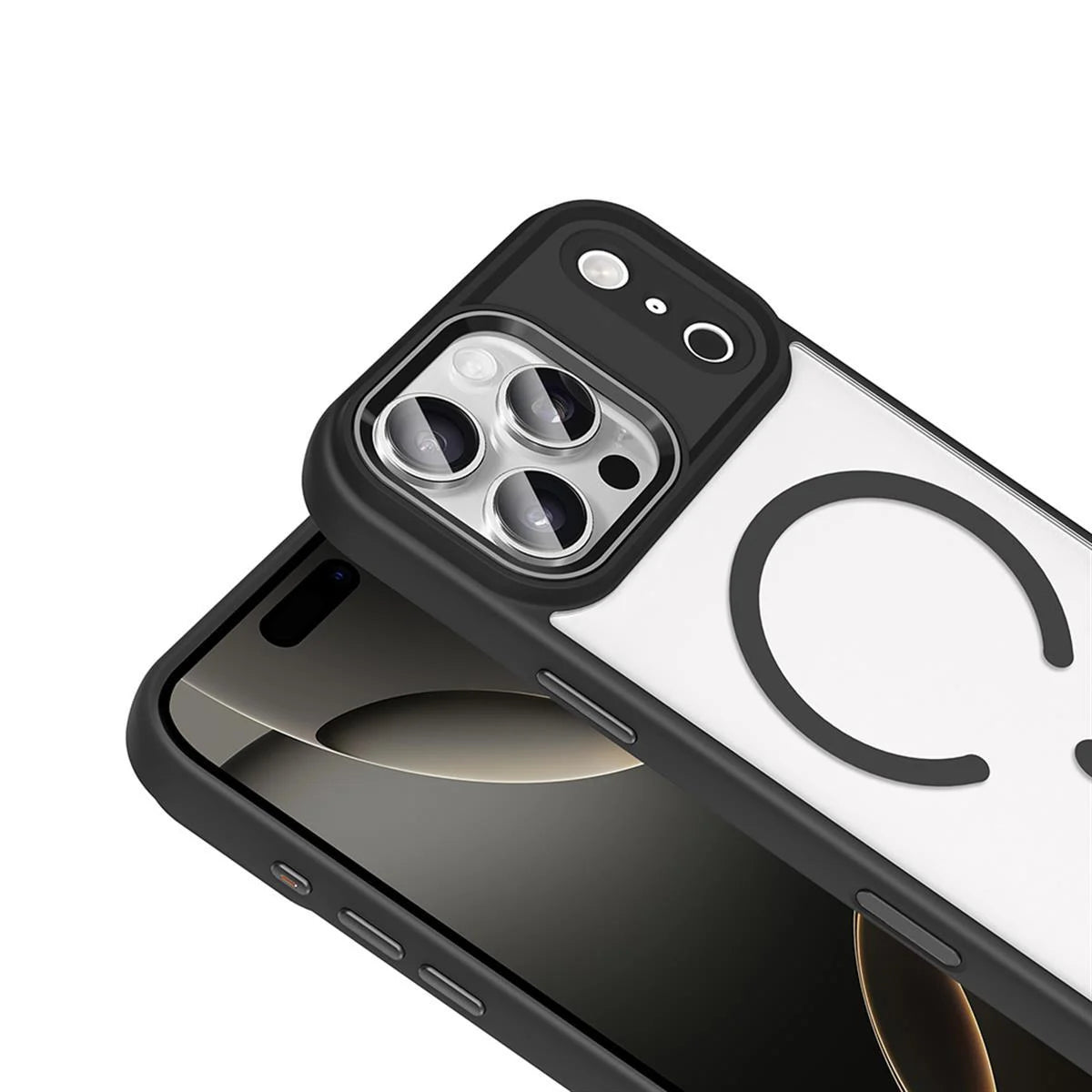 iPhone 17 Pro Max Bold Telefon Kılıfı - Siyah | bastcase - Arka Yüzey Detayı