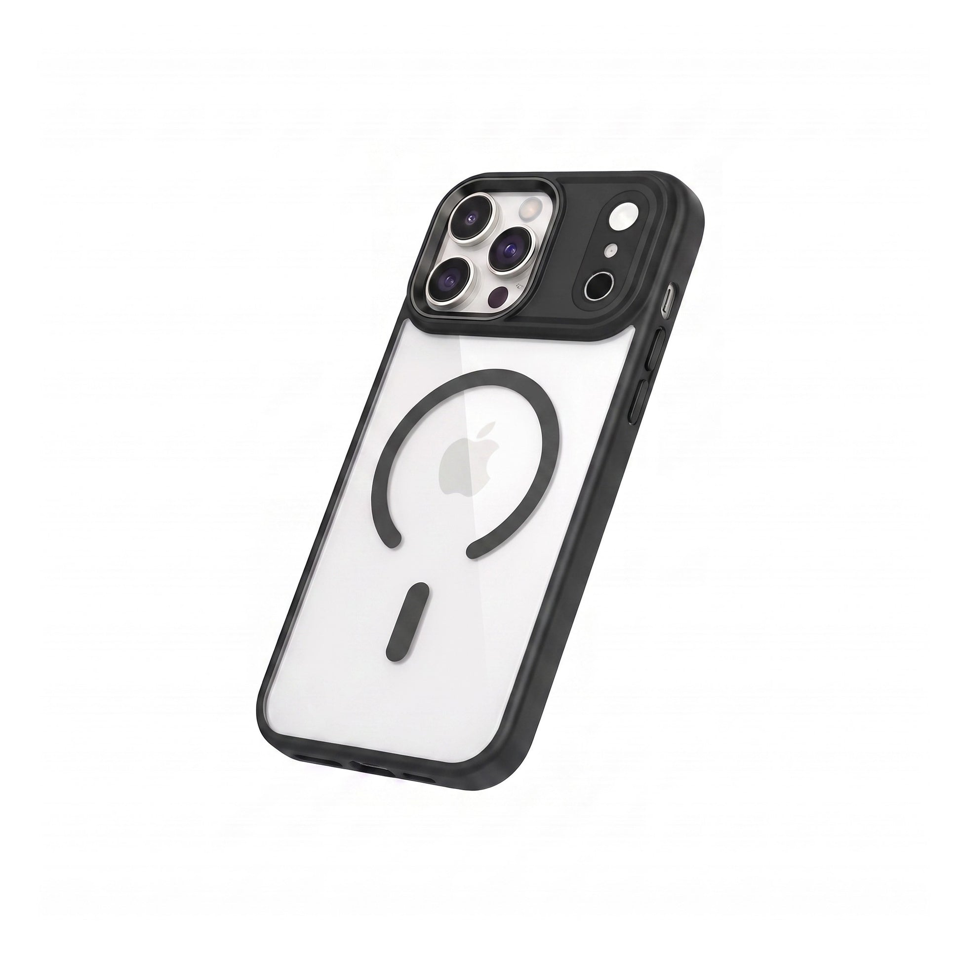 iPhone 17 Pro Max ile Uyumlu Bold Telefon Kılıfı - Siyah | bastcase - Sol Çapraz Görünüm