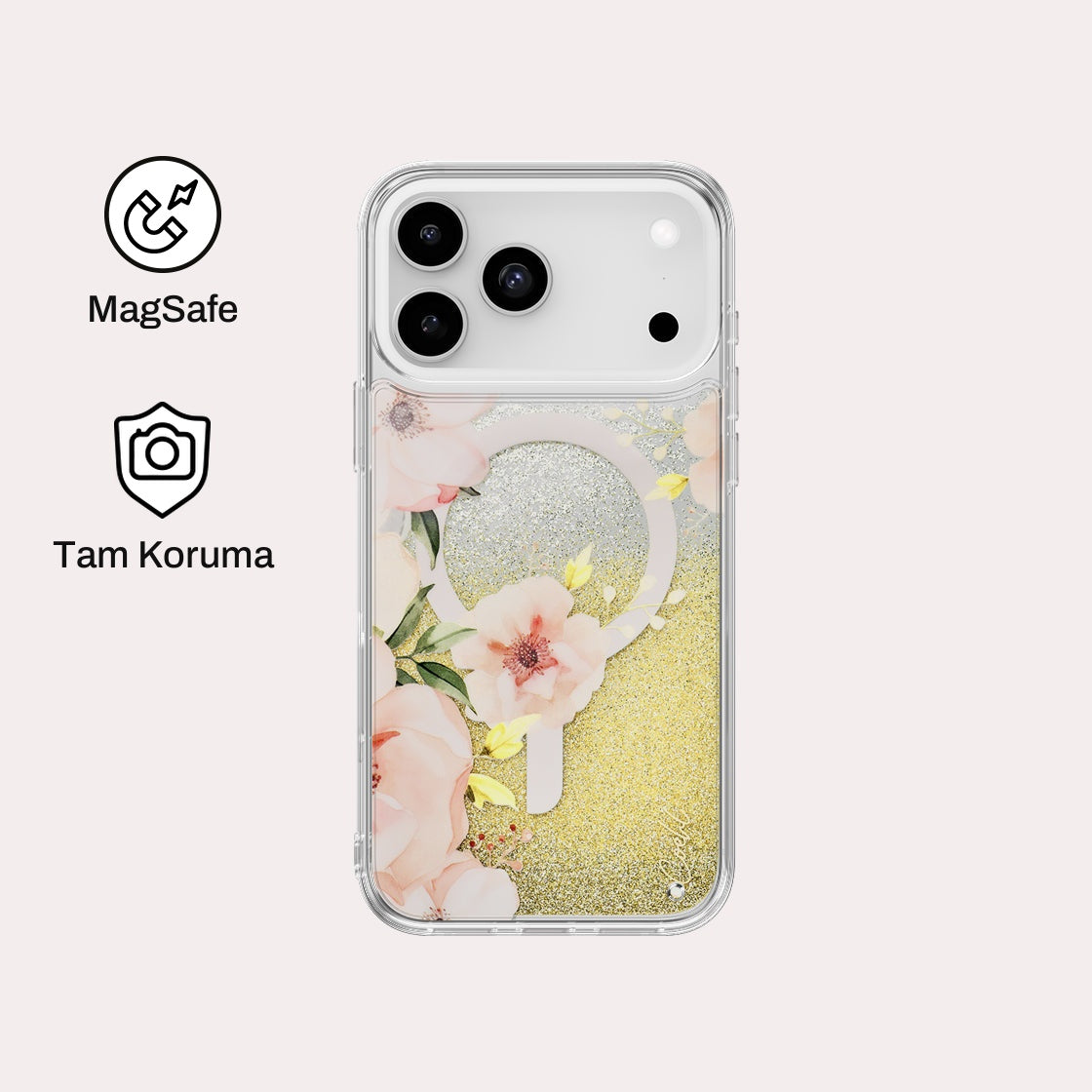 iPhone 17 Pro Max ile Uyumlu Coehl MagSafe Destekli Fleurette Telefon Kılıfı | bastcase
