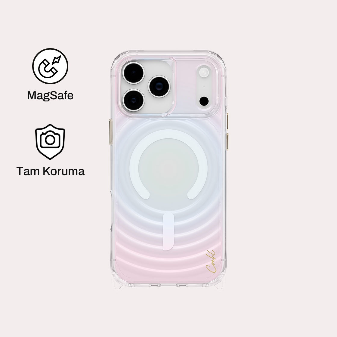 iPhone 17 Pro Max ile Uyumlu Coehl MagSafe Destekli Vela Telefon Kılıfı | bastcase
