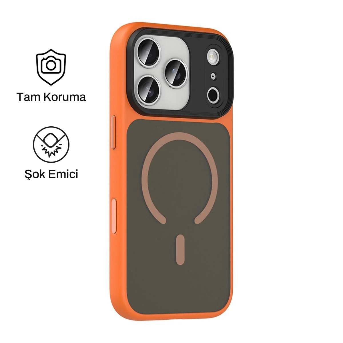 iPhone 17 Pro Max ile Uyumlu Mat Bold Telefon Kılıfı | bastcase