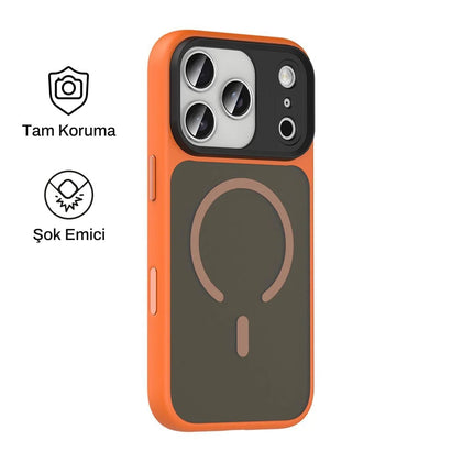 iPhone 17 Pro Max ile Uyumlu Mat Bold Telefon Kılıfı