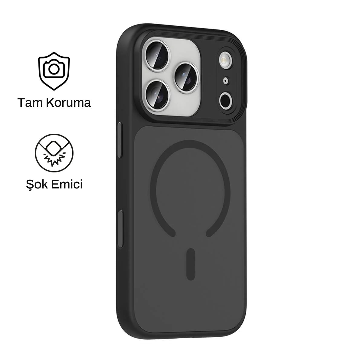 iPhone 17 Pro Max ile Uyumlu Mat Bold Telefon Kılıfı | bastcase