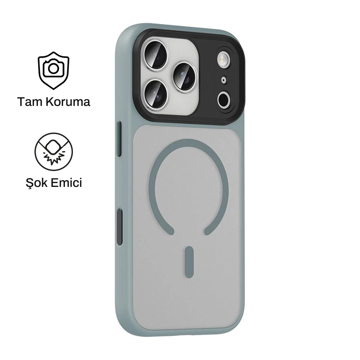 iPhone 17 Pro Max ile Uyumlu Mat Bold Telefon Kılıfı | bastcase