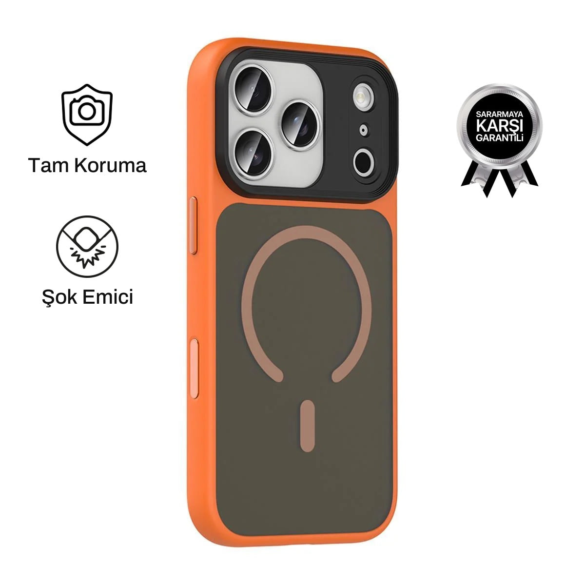 iPhone 17 Pro Max ile Uyumlu Mat Bold Telefon Kılıfı | bastcase - ömür boyu sararmama garantili