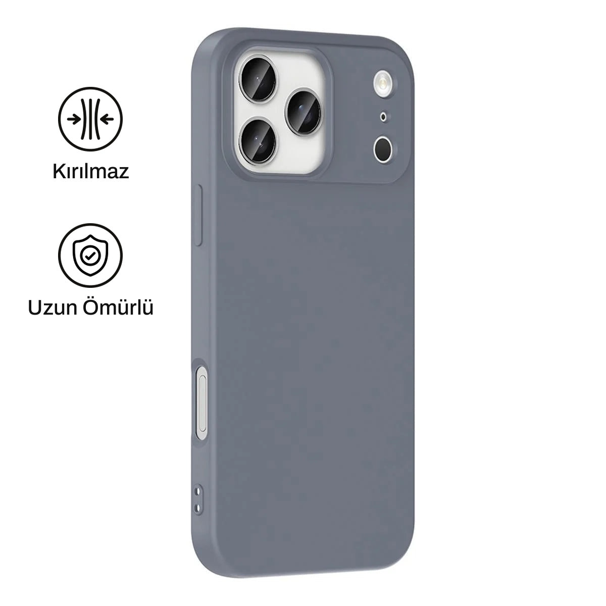 iPhone 17 Pro Max ile Uyumlu Silikon Lansman Telefon Kılıfı | bastcase