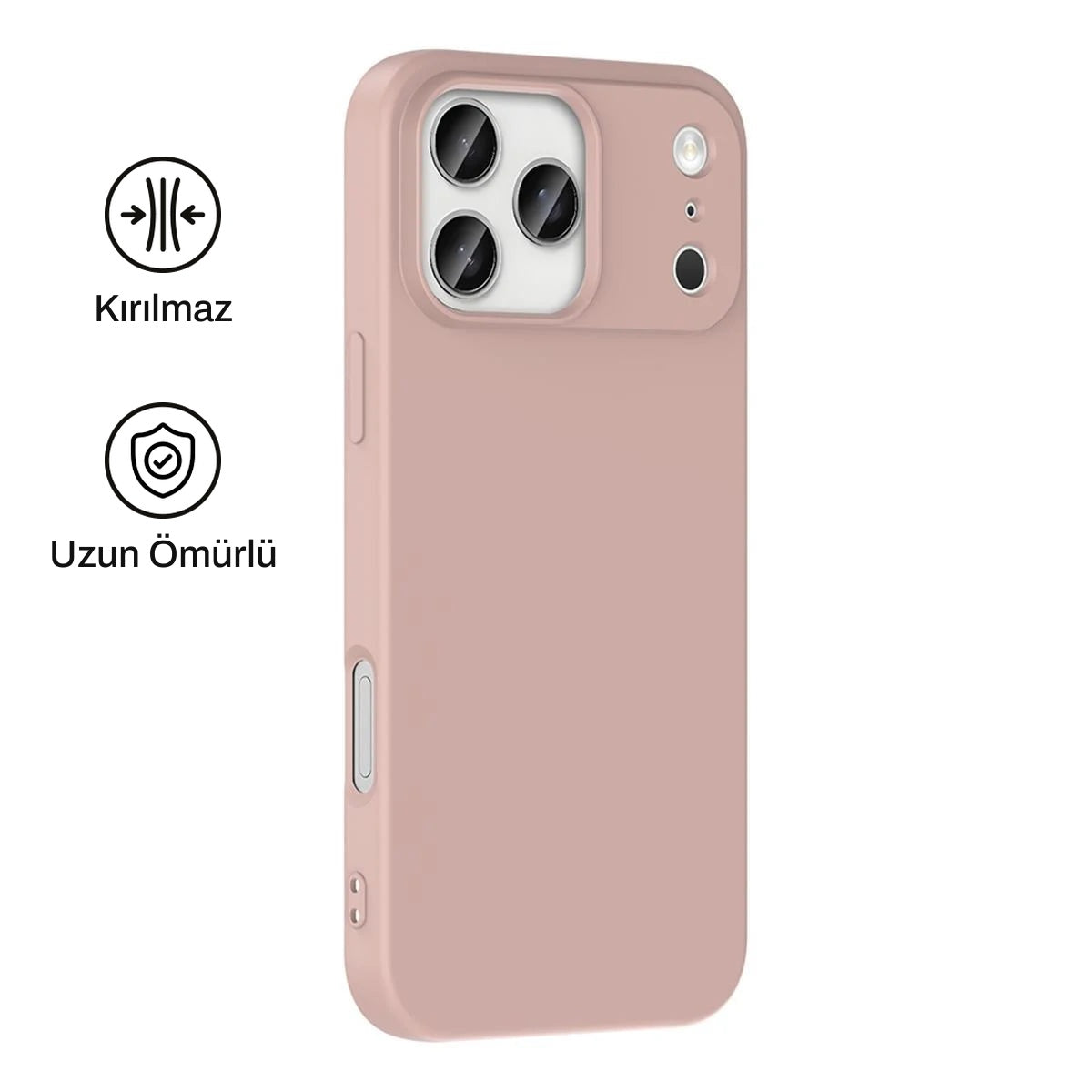 iPhone 17 Pro Max ile Uyumlu Silikon Lansman Telefon Kılıfı | bastcase