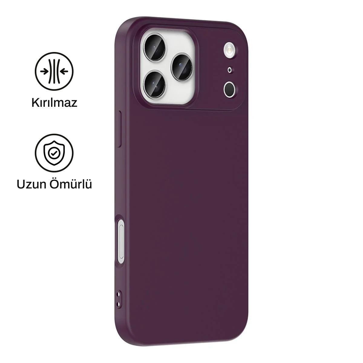 iPhone 17 Pro Max ile Uyumlu Silikon Lansman Telefon Kılıfı | bastcase