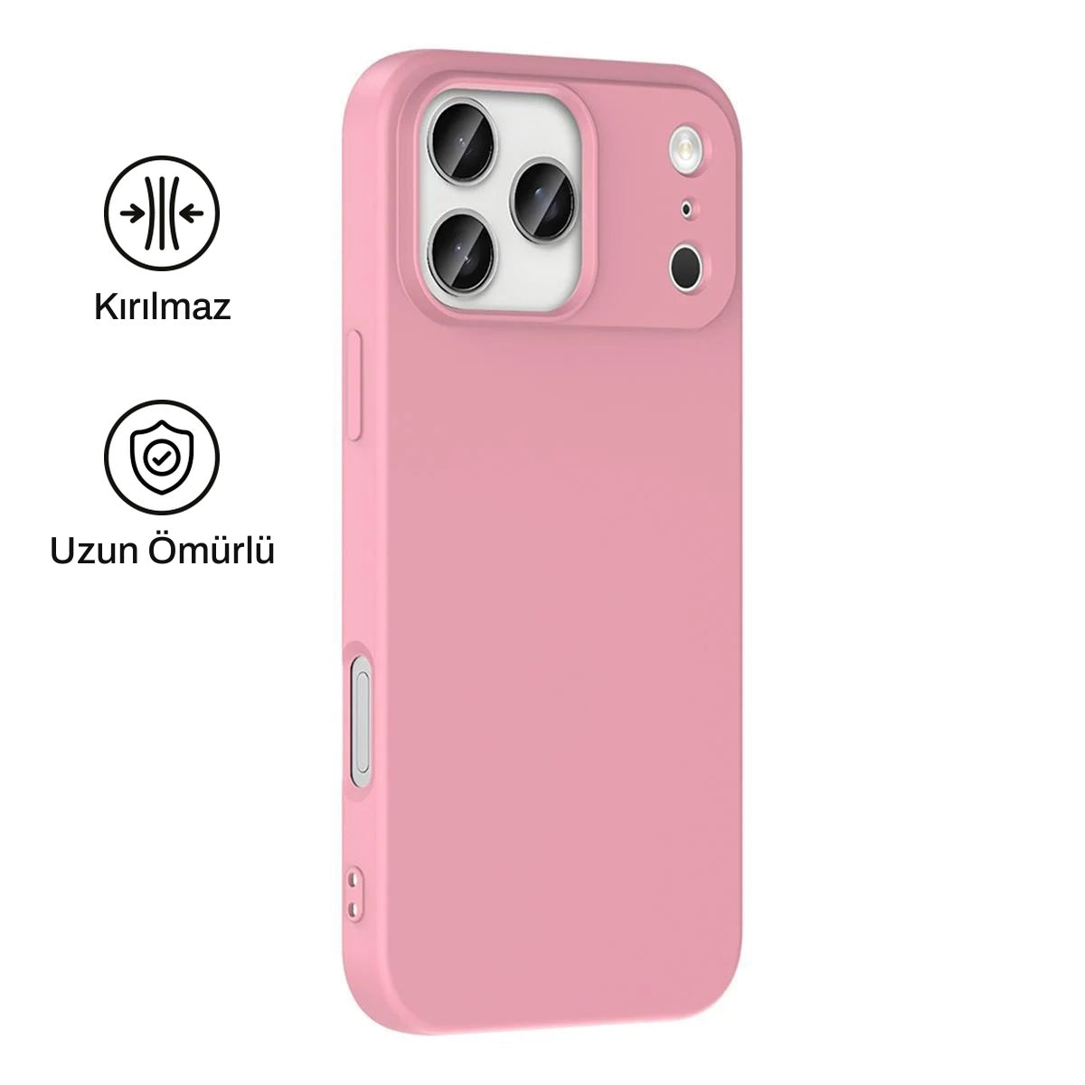 iPhone 17 Pro Max ile Uyumlu Silikon Lansman Telefon Kılıfı | bastcase