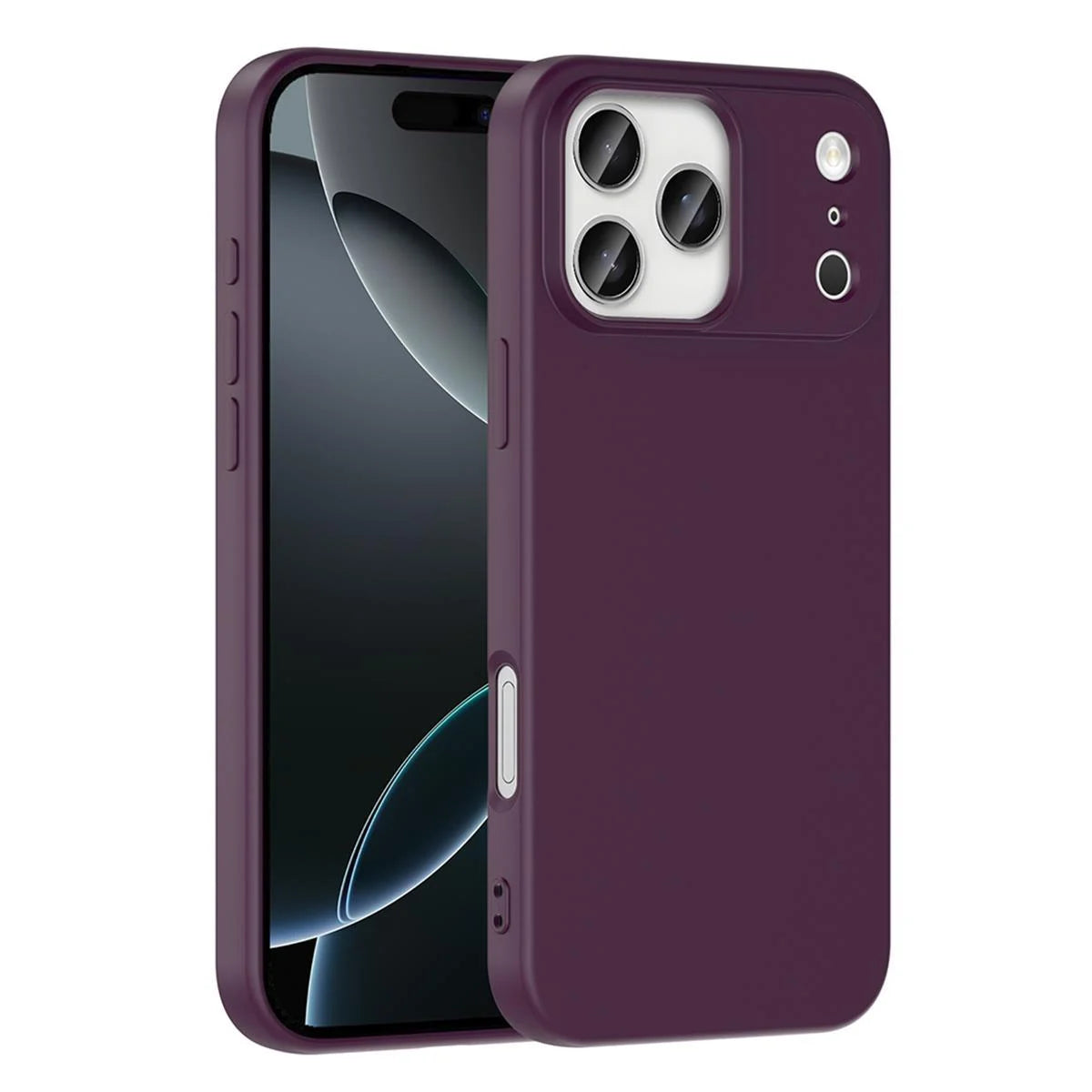 iPhone 17 Pro Max Silikon Lansman Telefon Kılıfı - Turuncu | bastcase - Arka Yüzey Detayı