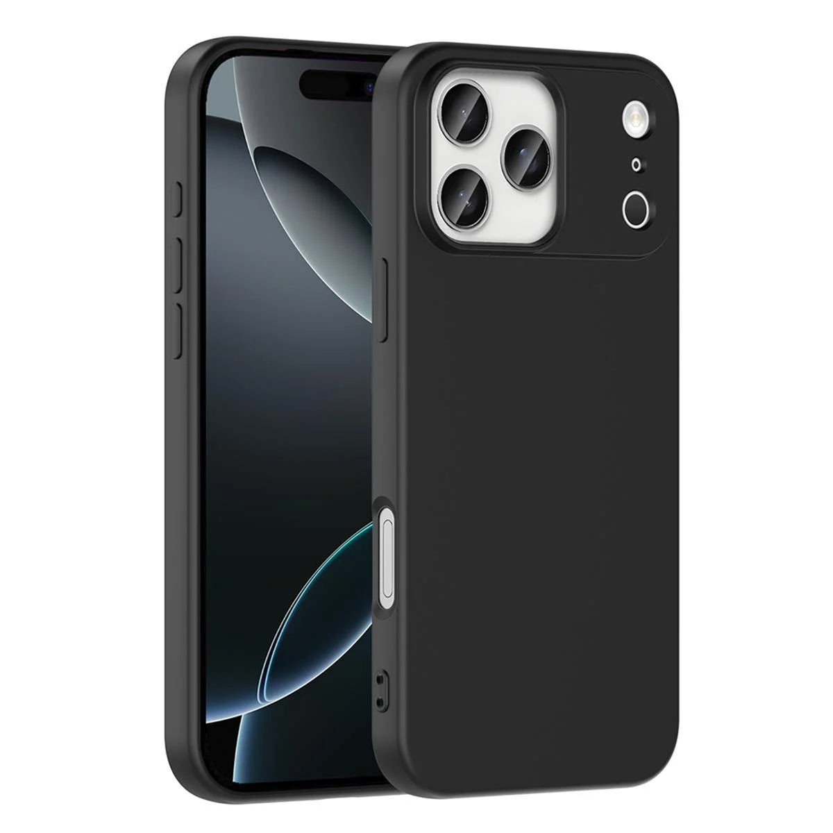 iPhone 17 Pro Max Silikon Lansman Telefon Kılıfı - Pudra | bastcase - Arka Yüzey Detayı