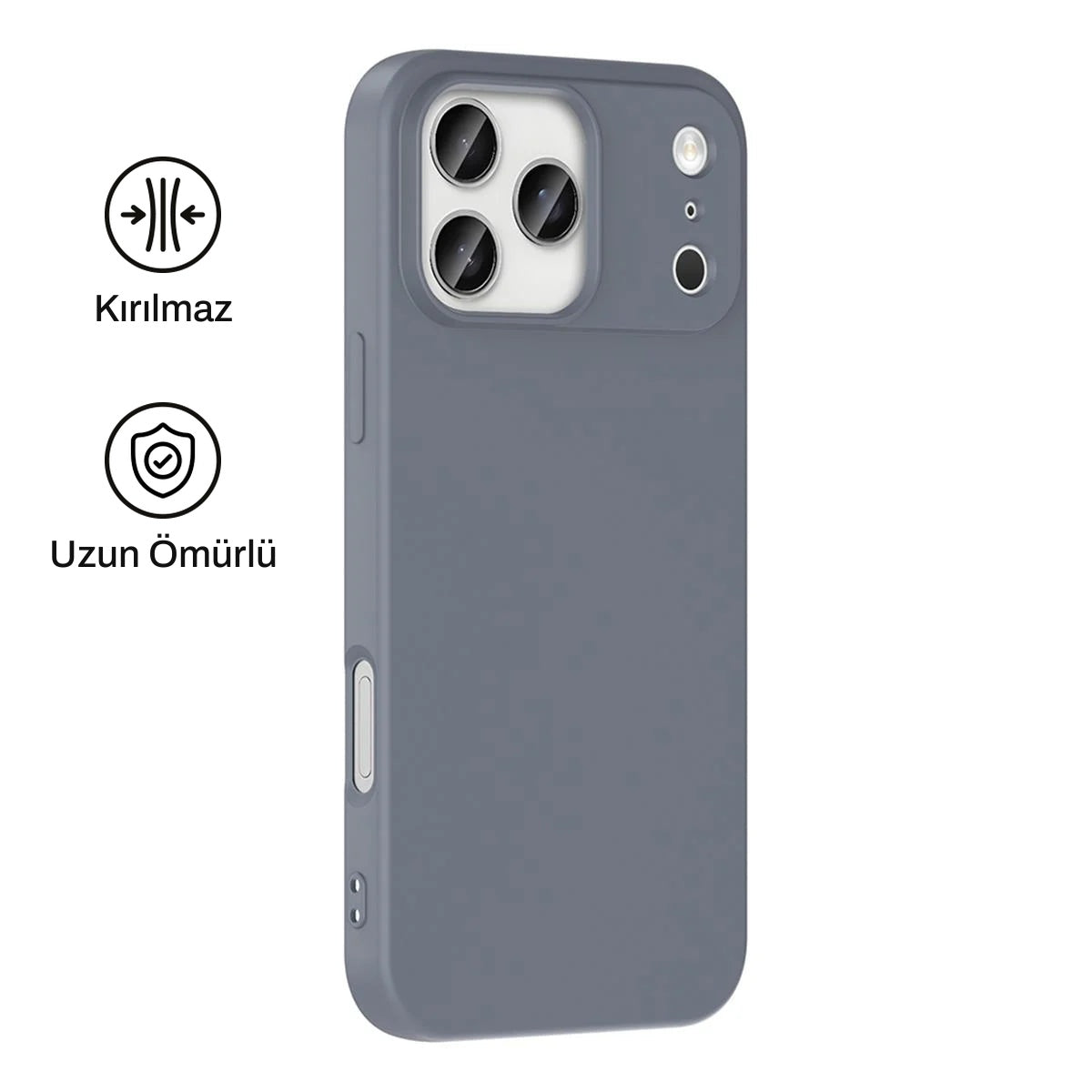 iPhone 17 Pro ile Uyumlu Silikon Lansman Telefon Kılıfı | bastcase