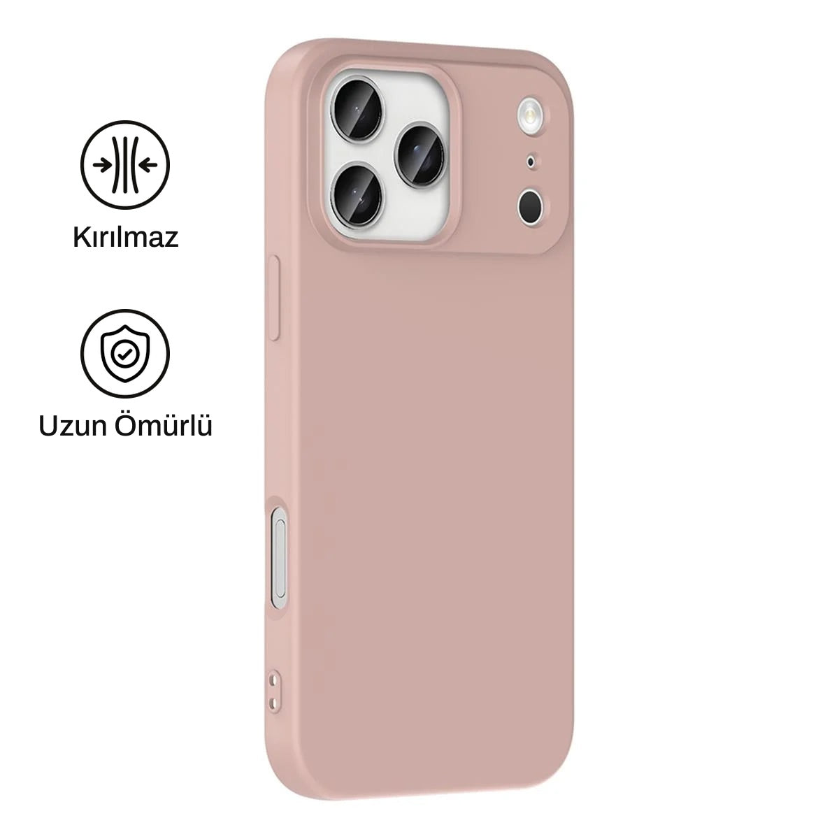 iPhone 17 Pro ile Uyumlu Silikon Lansman Telefon Kılıfı | bastcase