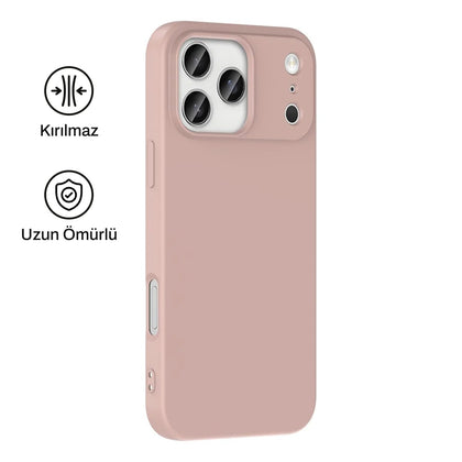 iPhone 17 Pro ile Uyumlu Silikon Lansman Telefon Kılıfı