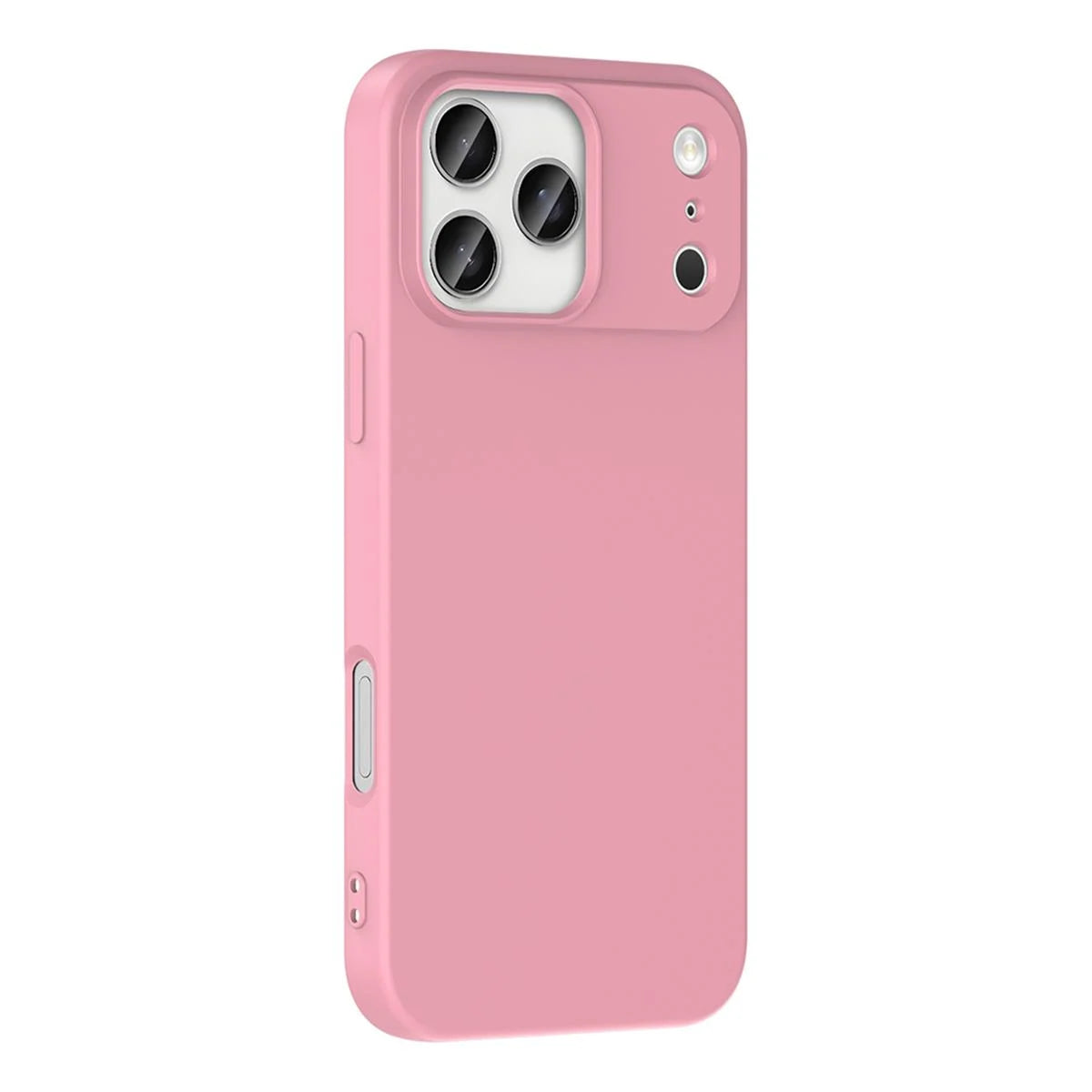 iPhone 17 Pro Silikon Lansman Telefon Kılıfı - Pudra | bastcase - Ön Yüzey Görünümü