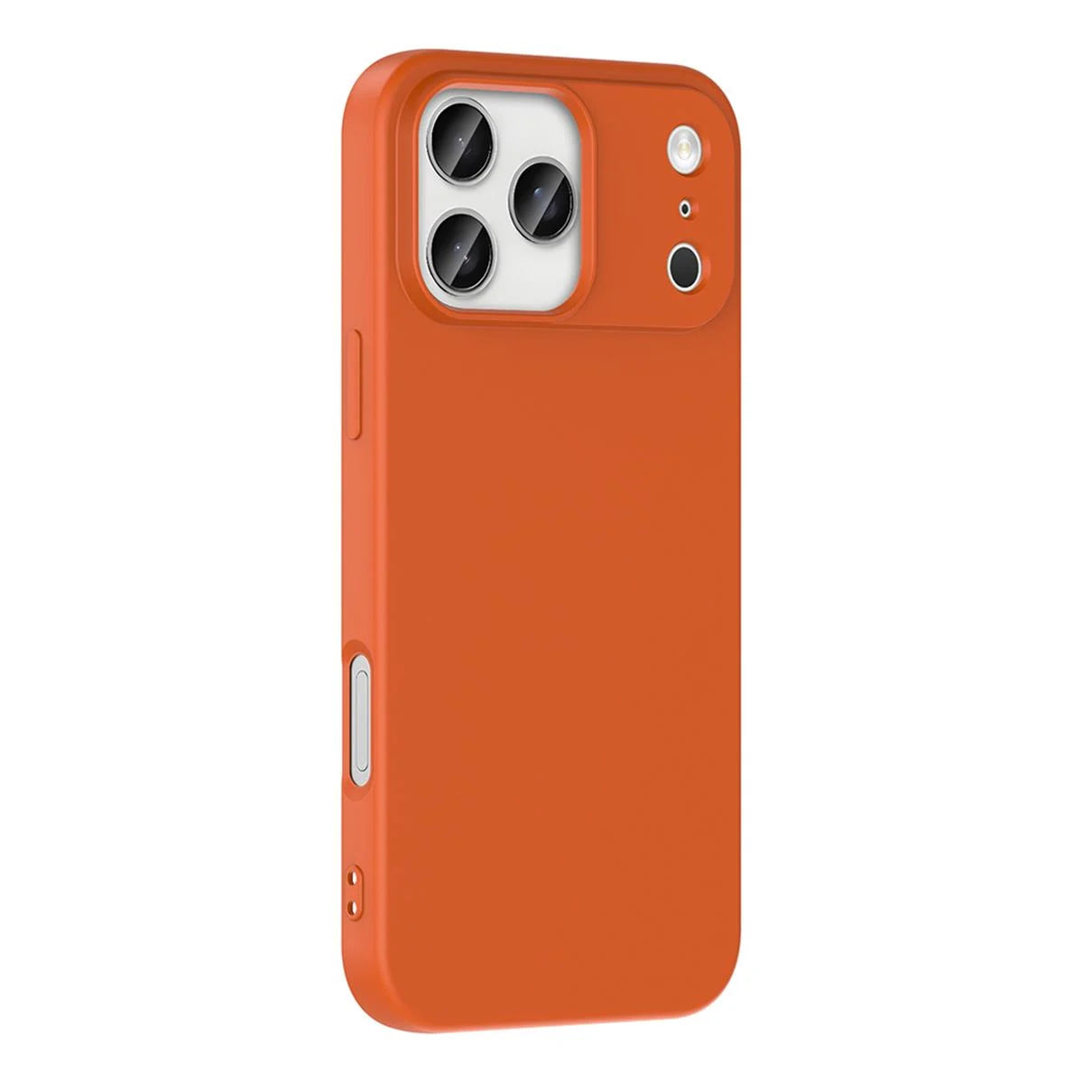 iPhone 17 Pro Silikon Lansman Telefon Kılıfı - Gri | bastcase - Arka Yüzey Detayı