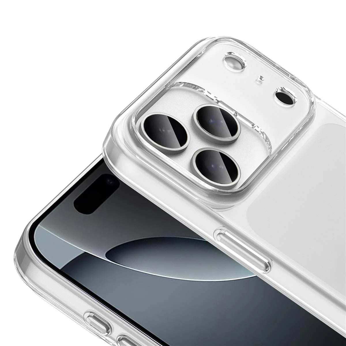 iPhone 17 Pro Stark Telefon Kılıfı - Şeffaf | bastcase - Alt Port Kesimleri