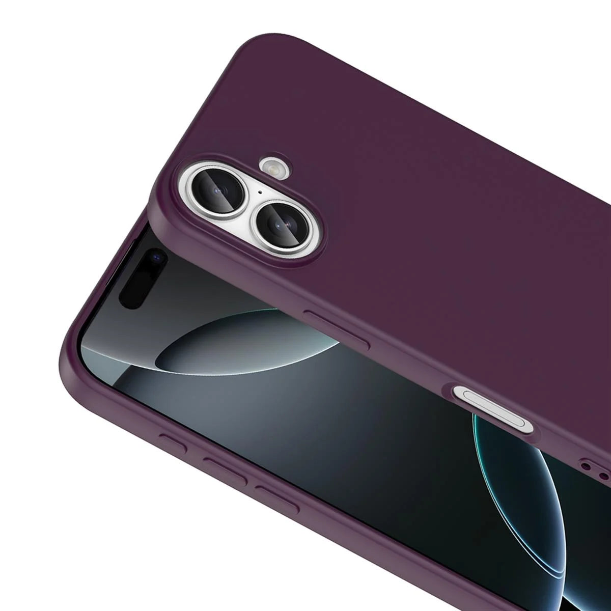 iPhone 17 Silikon Lansman Telefon Kılıfı - Lila | bastcase - Kamera Koruma Alanı