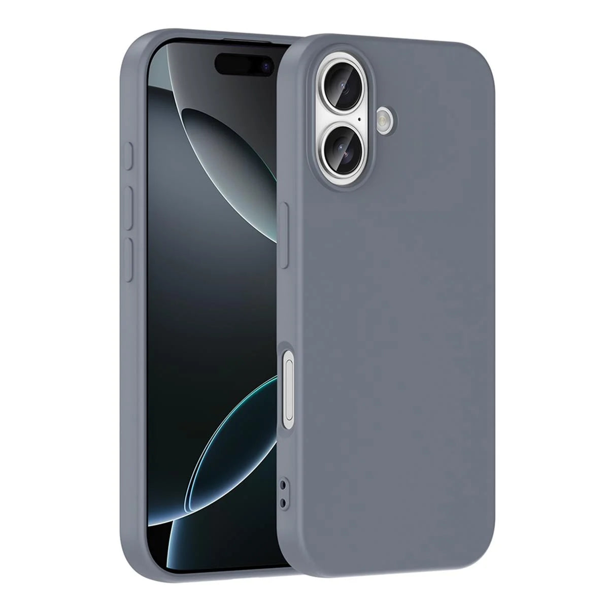 iPhone 17 Silikon Lansman Telefon Kılıfı - Pudra | bastcase - Ön Yüzey Görünümü
