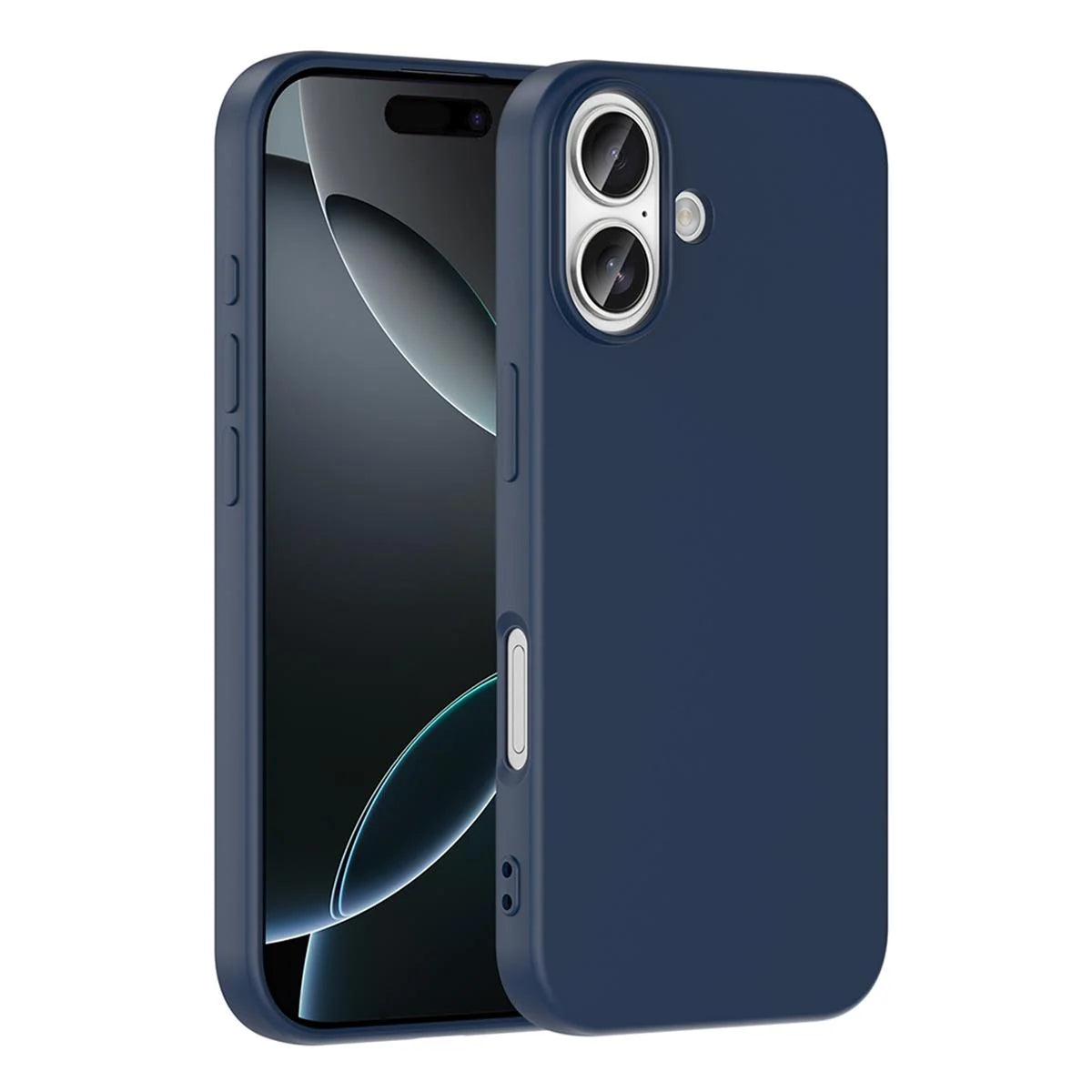 iPhone 17 Silikon Lansman Telefon Kılıfı - Lila | bastcase - Arka Yüzey Detayı