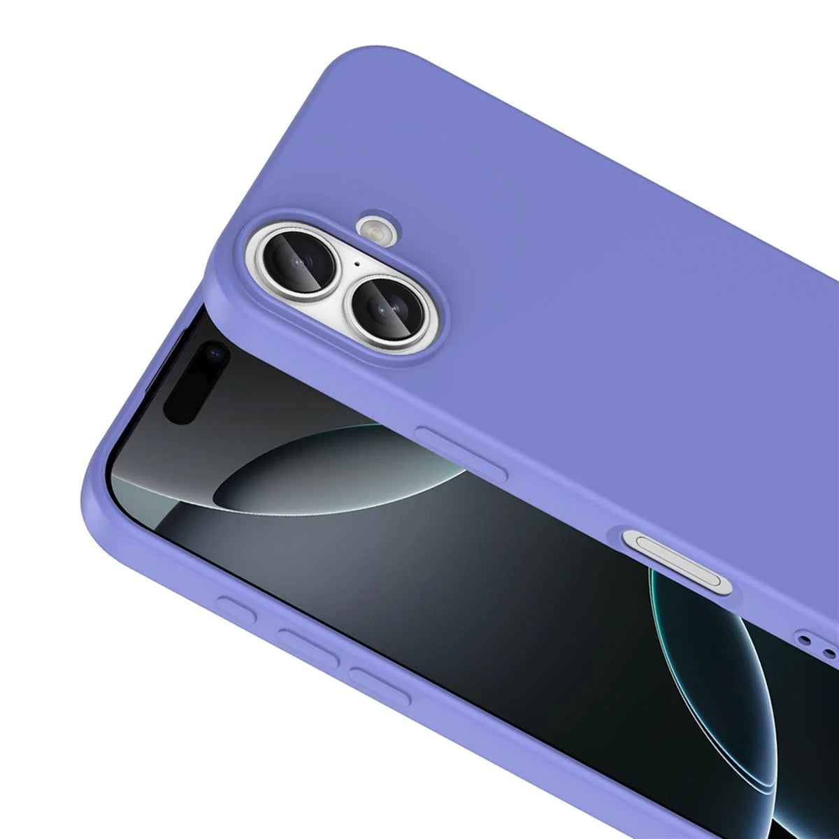 iPhone 17 Silikon Lansman Telefon Kılıfı - Turuncu | bastcase - Arka Yüzey Detayı