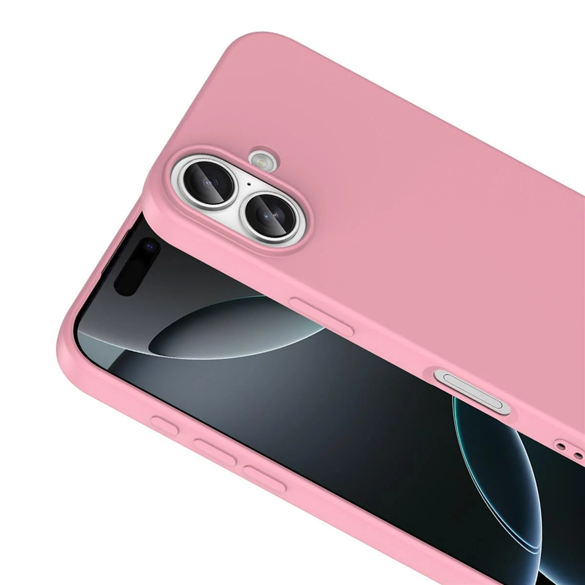 iPhone 17 Silikon Lansman Telefon Kılıfı - Siyah | bastcase - Arka Yüzey Detayı