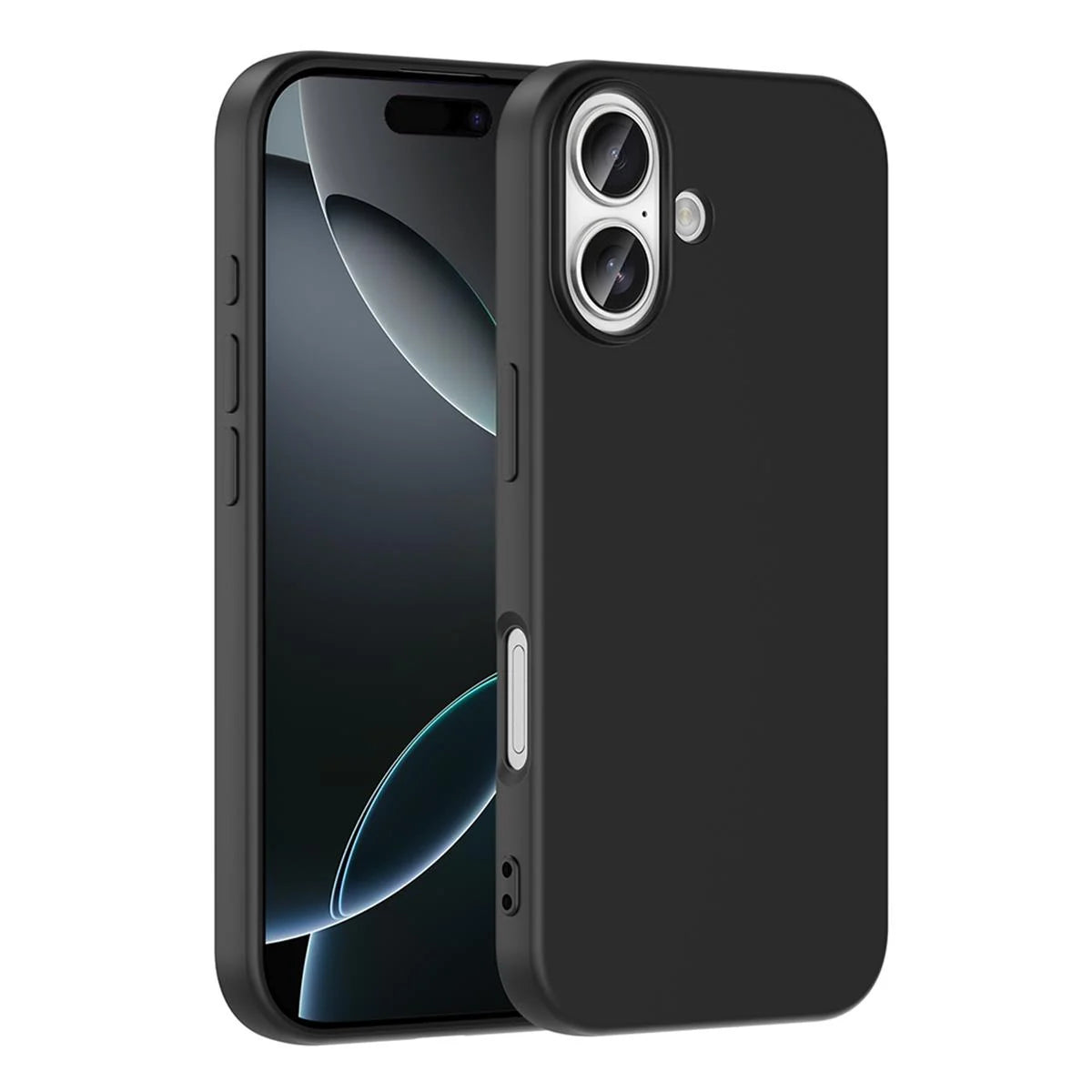 iPhone 17 Silikon Lansman Telefon Kılıfı - Gri | bastcase - Kamera Koruma Alanı