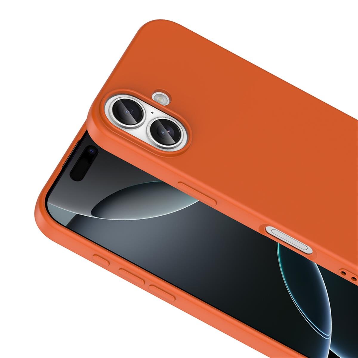 iPhone 17 Silikon Lansman Telefon Kılıfı - Pudra | bastcase - Kamera Koruma Alanı