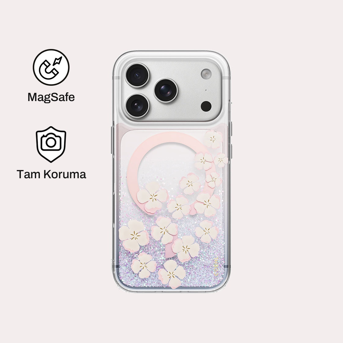 iPhone 18 Pro ile Uyumlu Coehl MagSafe Destekli Waterfall Isla Telefon Kılıfı | bastcase