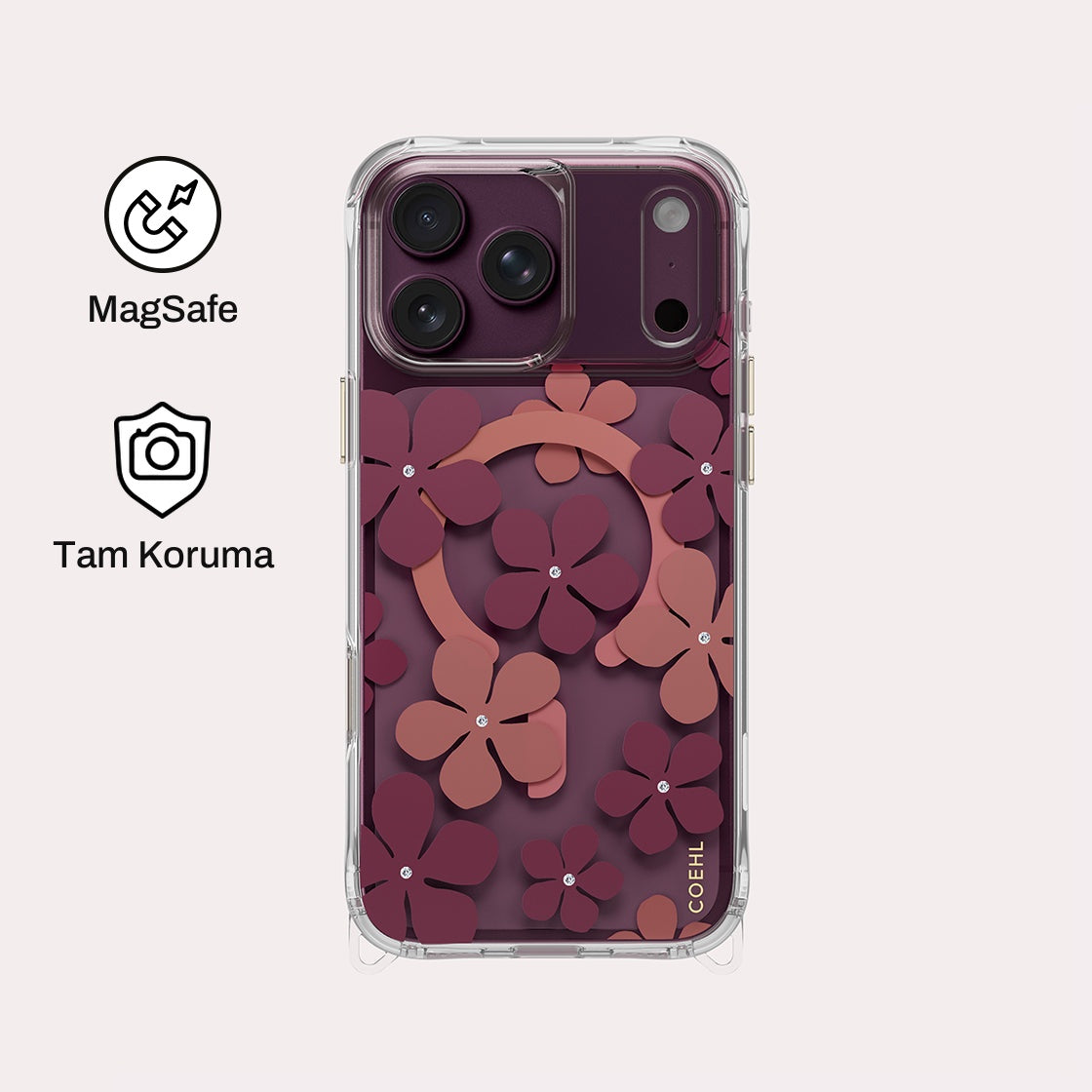 iPhone 18 Pro Max ile Uyumlu Coehl MagSafe Destekli Mila Telefon Kılıfı | bastcase