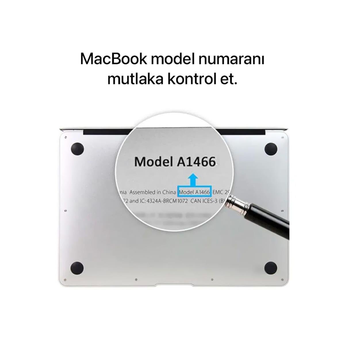 MacBook Air 15.3'' 2023-2024 Ultra İnce Siyah Kılıf | bastcase - Yan Profil İnceliği