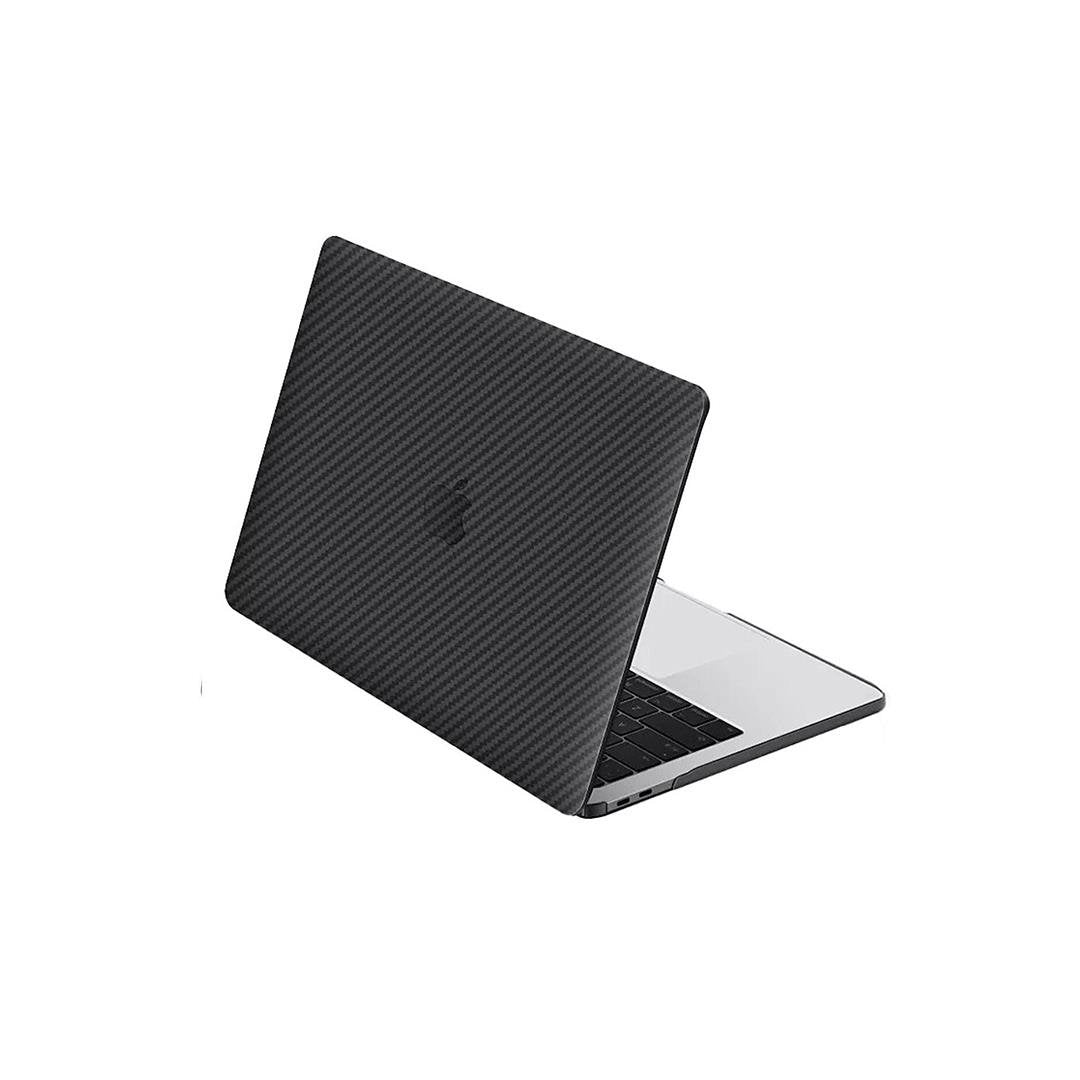 MacBook Pro 14.2" M1-M2-M3 2021-2023 Carbon Siyah Kılıf | bastcase - Arka Yüzey Detayı
