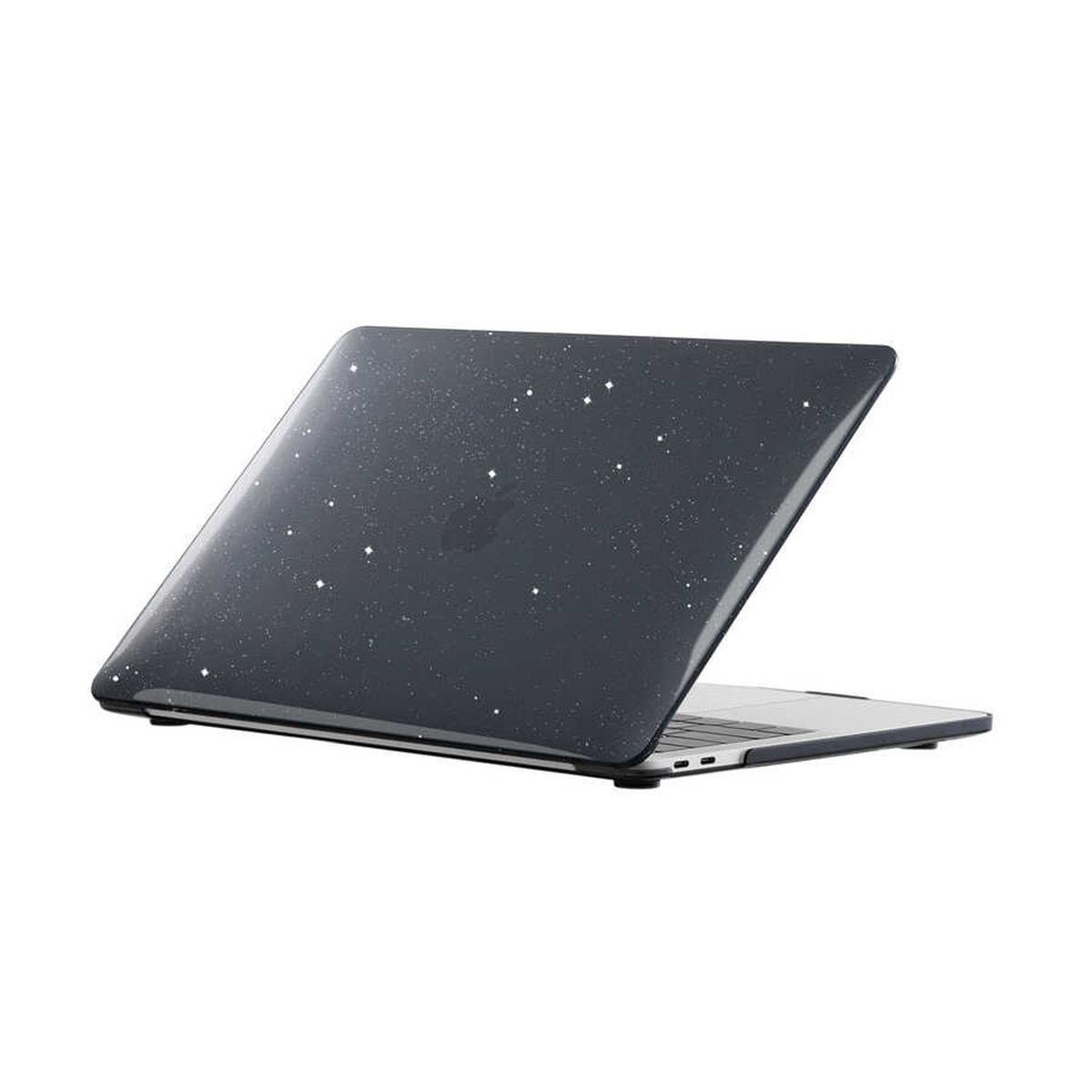 MacBook Pro 14.2'' M1-M2-M3 2021-2023 Simli Siyah Kılıf | bastcase - Ön Yüzey Görünümü