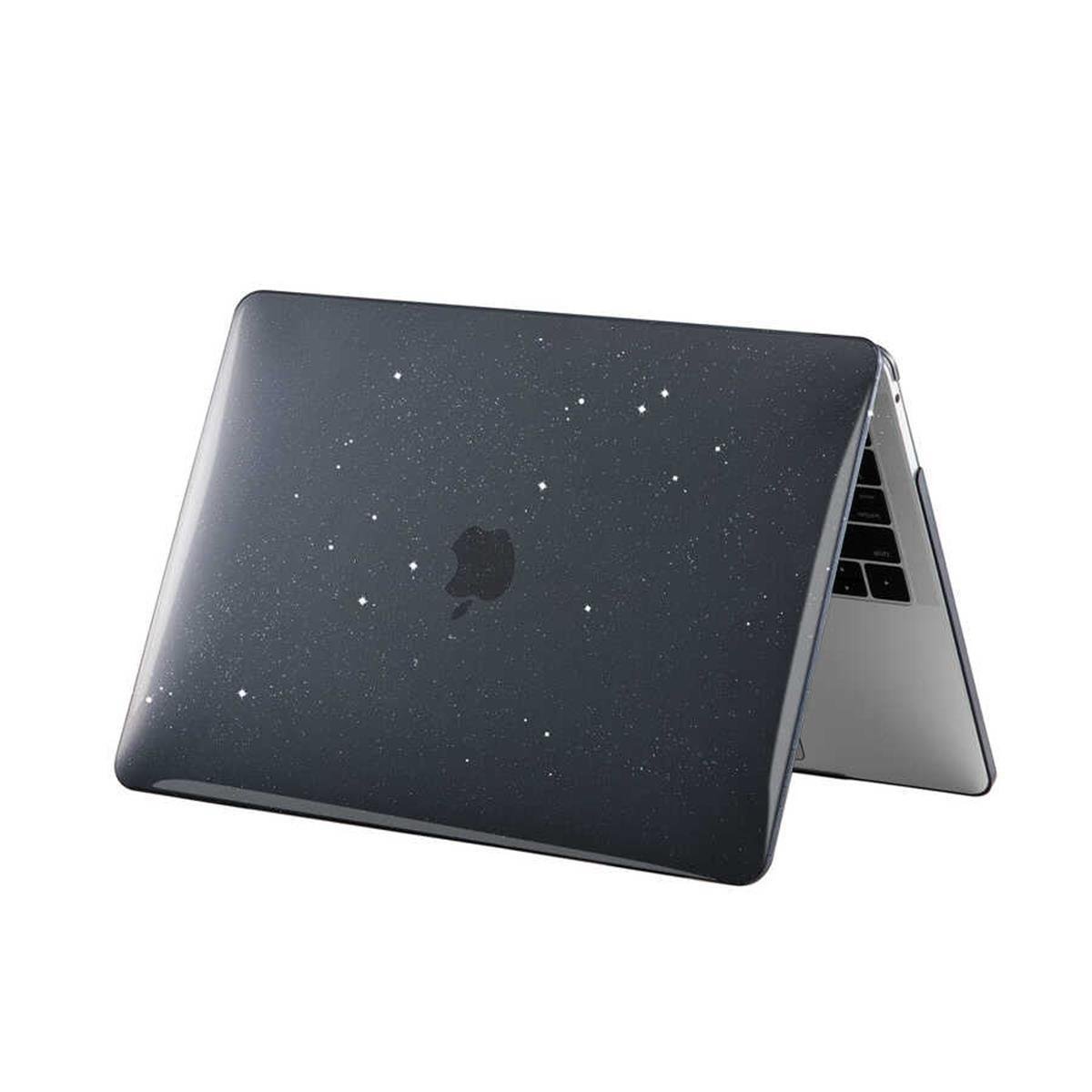 MacBook Pro 14.2'' M1-M2-M3 2021-2023 Simli Siyah Kılıf | bastcase - Alt Port Kesimleri