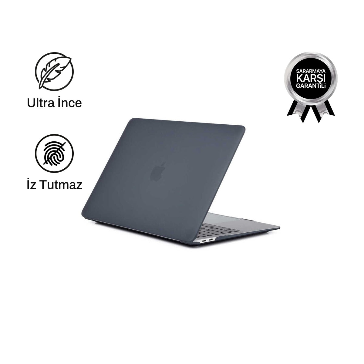 MacBook Pro 16.2'' M1-M2-M3 2021-2023 ile Uyumlu Ultra İnce Siyah Kılıf | bastcase
