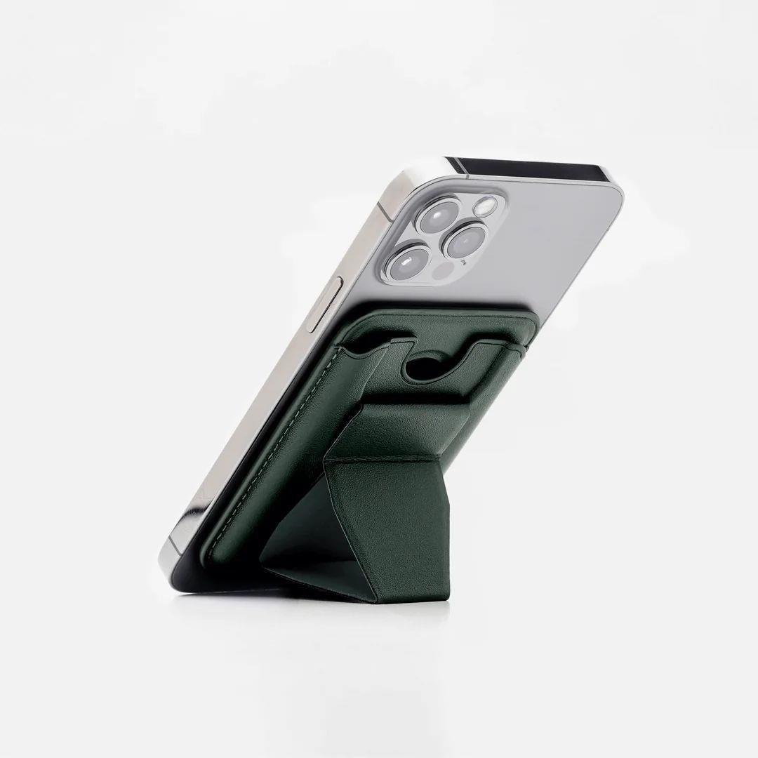 MagSafe Cüzdan & Stand MagSafe Cüzdan & Stand - Siyah | bastcase - Farklı Açı Duruşu