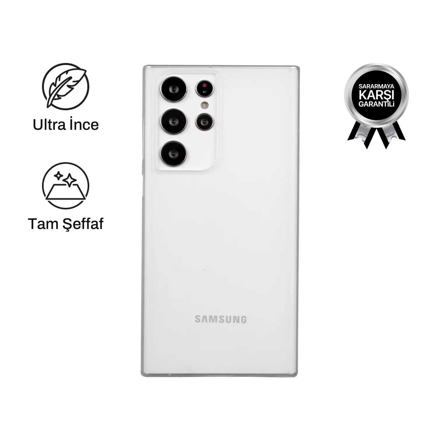 Samsung S21 Ultra ile Uyumlu Ultra İnce Telefon Kılıfı | bastcase