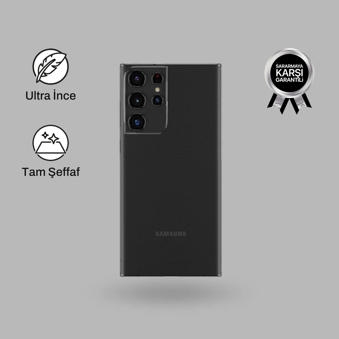 Samsung S22 Ultra  ile Uyumlu Ultra İnce Telefon Kılıfı | bastcase