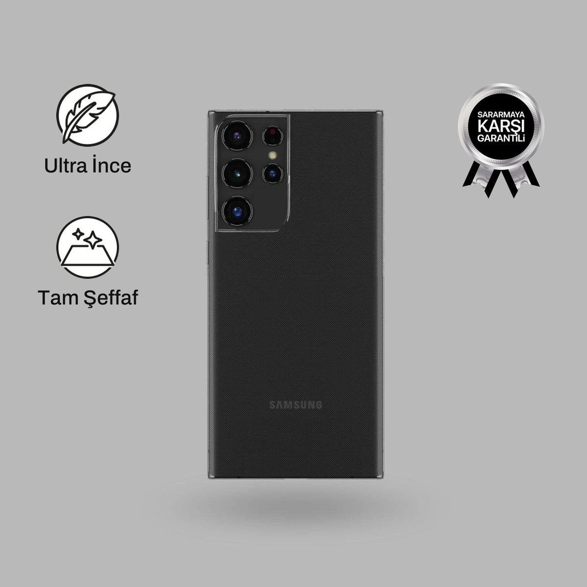 Samsung S22 Ultra  ile Uyumlu Ultra İnce Telefon Kılıfı | bastcase