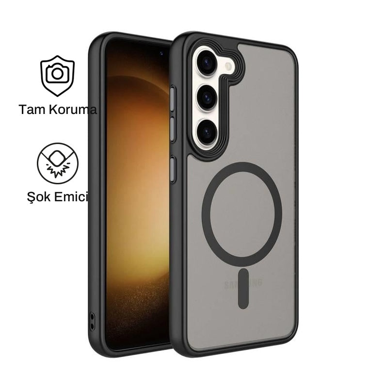 Samsung S23 Plus ile Uyumlu Mat Bold Telefon Kılıfı | bastcase